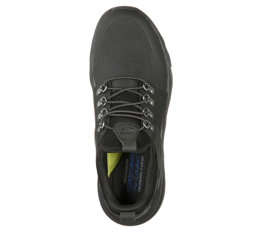 Skechers Relaxed Fit Delmont Escola Black