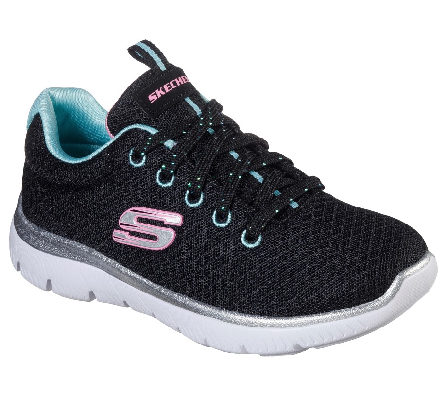 Summits Simply Special Skechers Black Turquoise