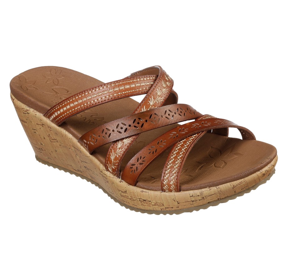 Skechers Beverlee Tiger Posse Sandal Luggage