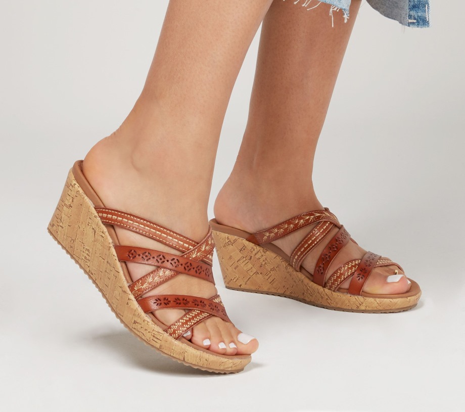 Skechers Beverlee Tiger Posse Sandal Luggage