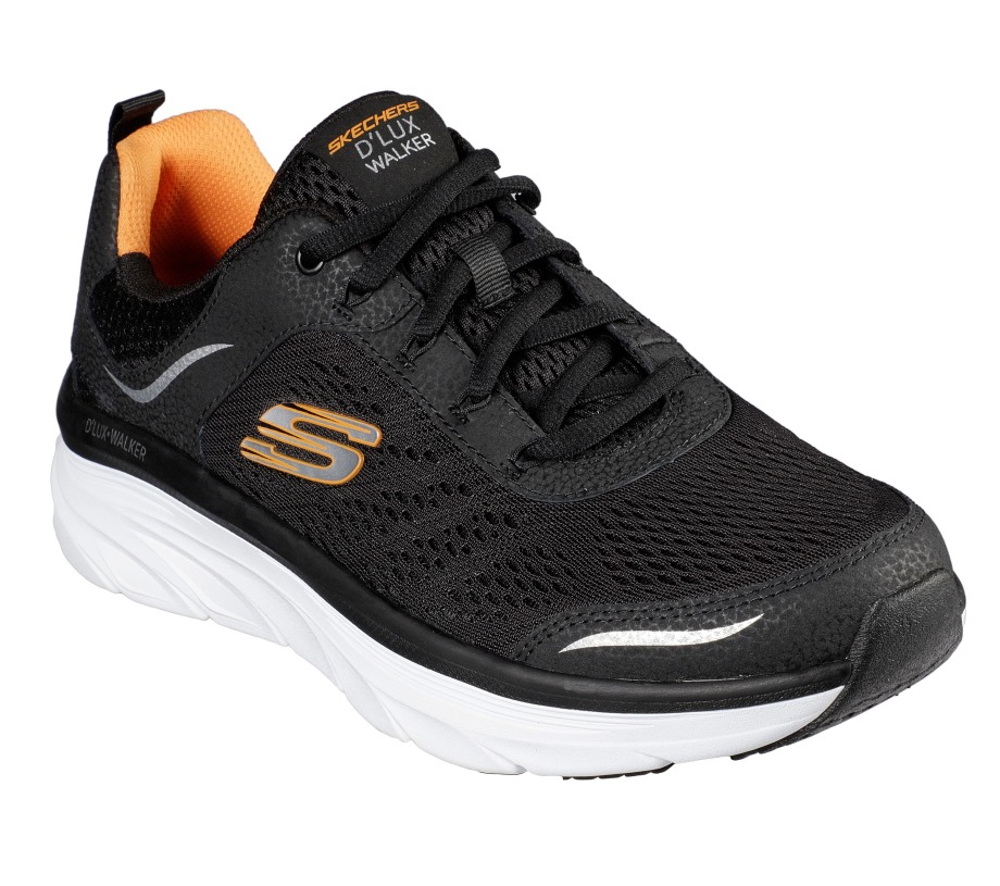 Skechers Relaxed Fit D'Lux Walker Black White