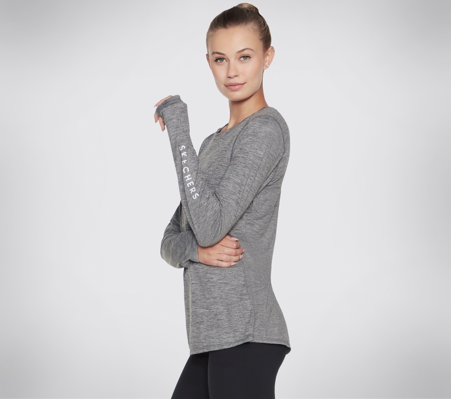 GODRI SWIFT Long Sleeve Charcoal Skechers