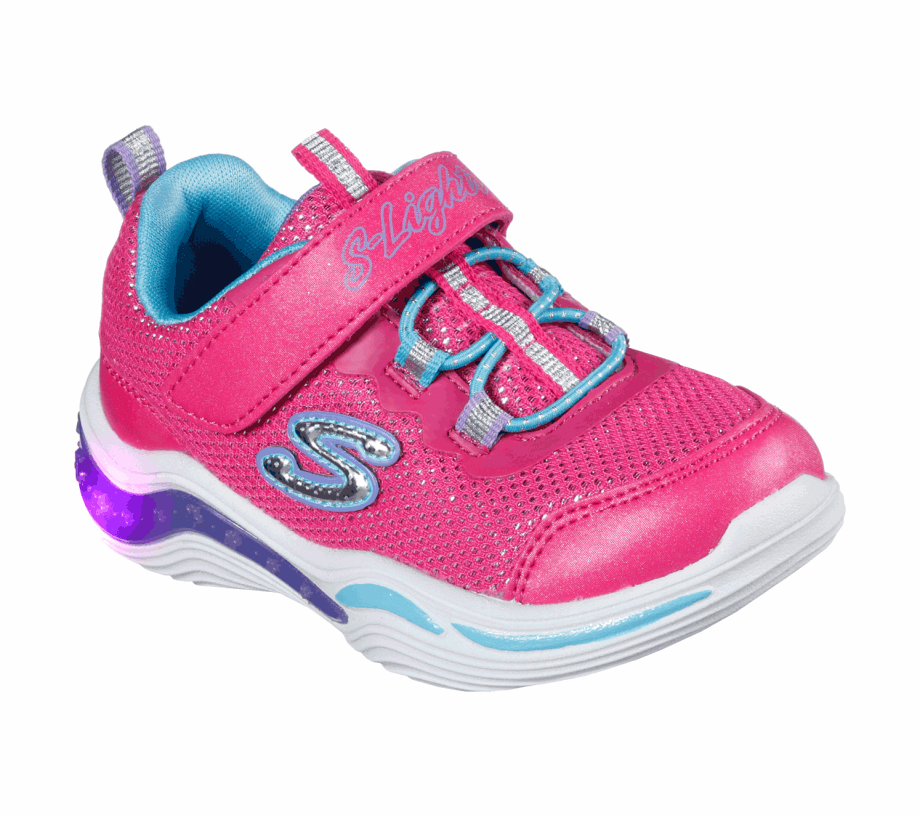 S Lights Power Petals Neon Pink Multi Skechers