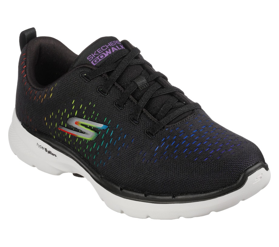 GOwalk 6 Vibrant Energy Skechers Black Multi