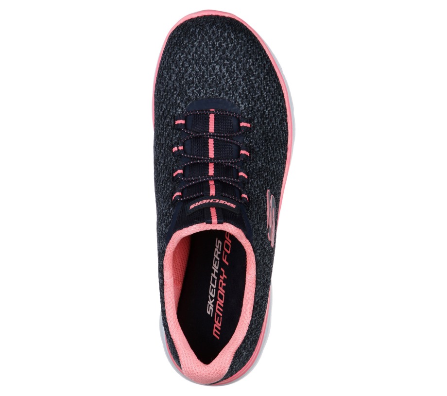 Summits Striding Skechers Navy Pink