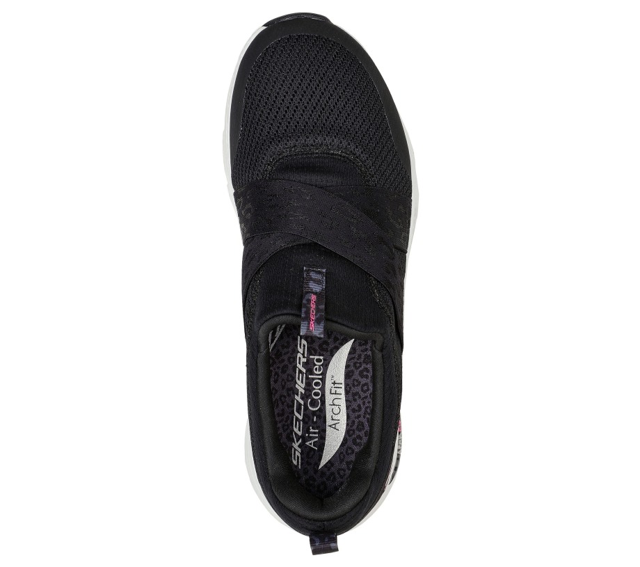 Arch Fit Modern Rhythm Black Hot Pink Skechers
