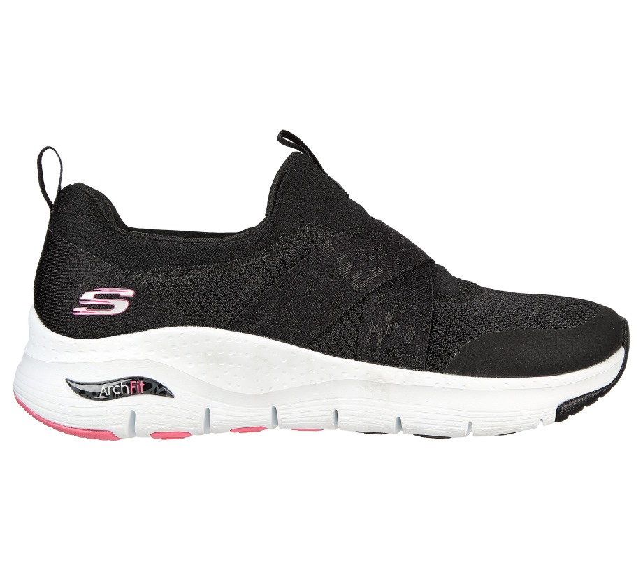 Arch Fit Modern Rhythm Black Hot Pink Skechers