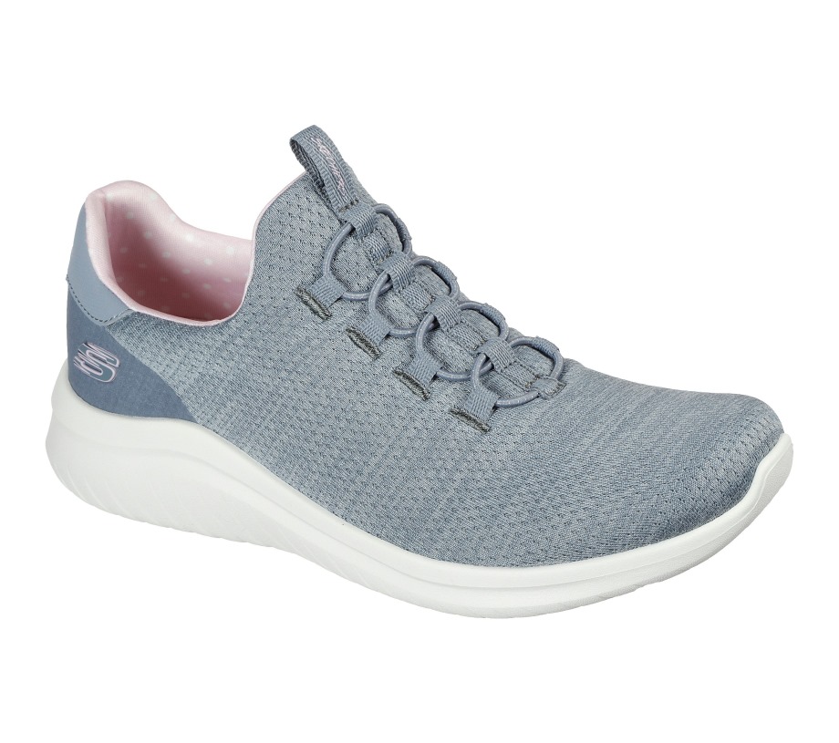 Skechers Ultra Flex 2.0 Delightful Spot Gray Pink