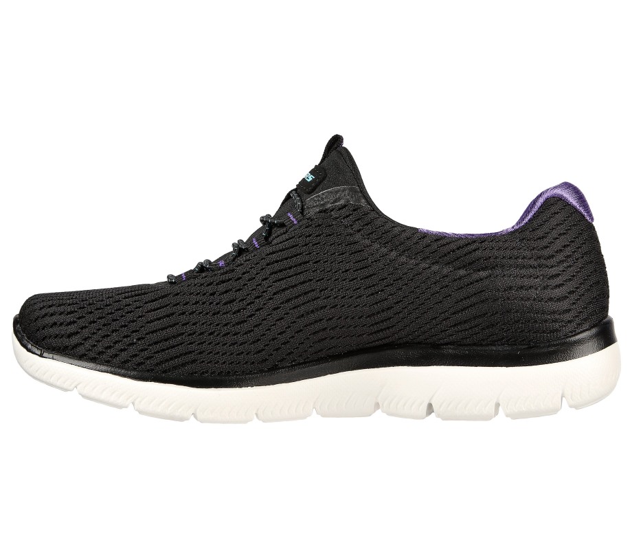 Summits Next Wave Black Purple Skechers