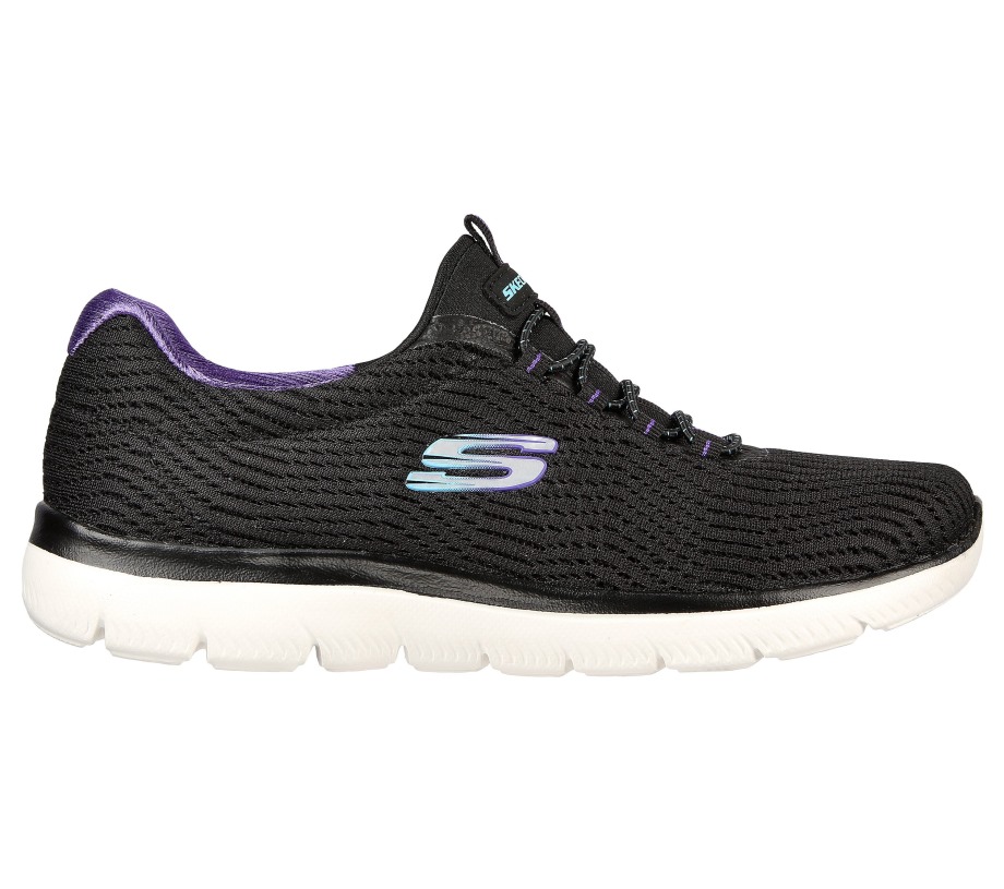 Summits Next Wave Black Purple Skechers