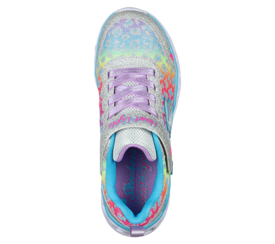 S Lights Heart Lights Love Match Skechers Silver Multi