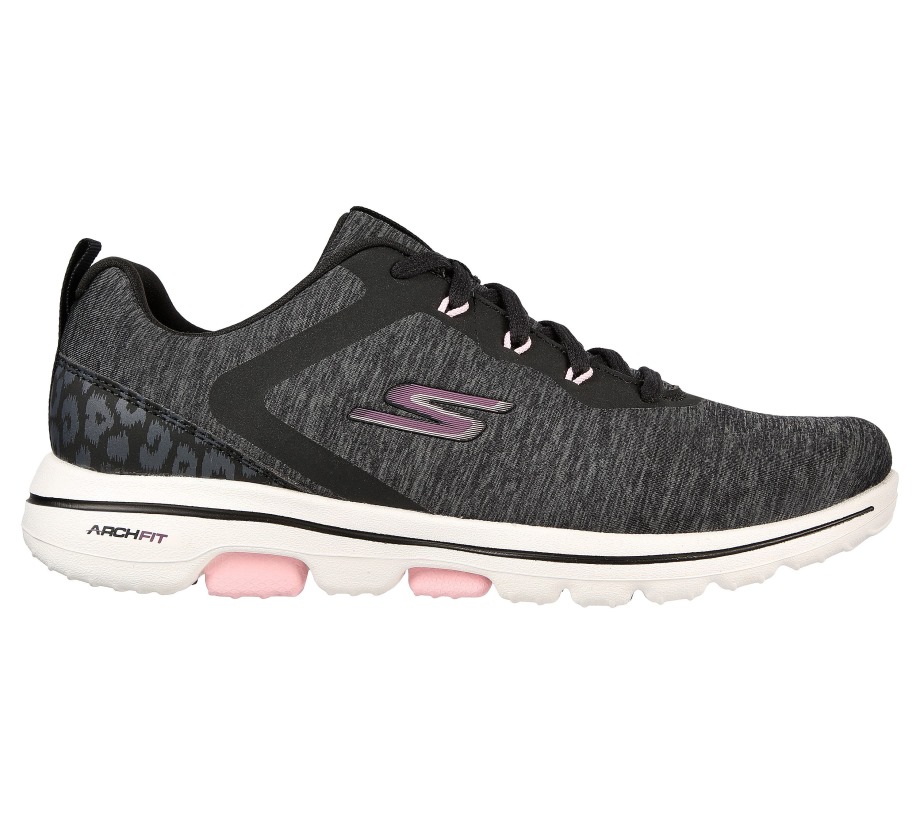 Relaxed Fit GO GOLF WALK 5 Skechers Black Pink