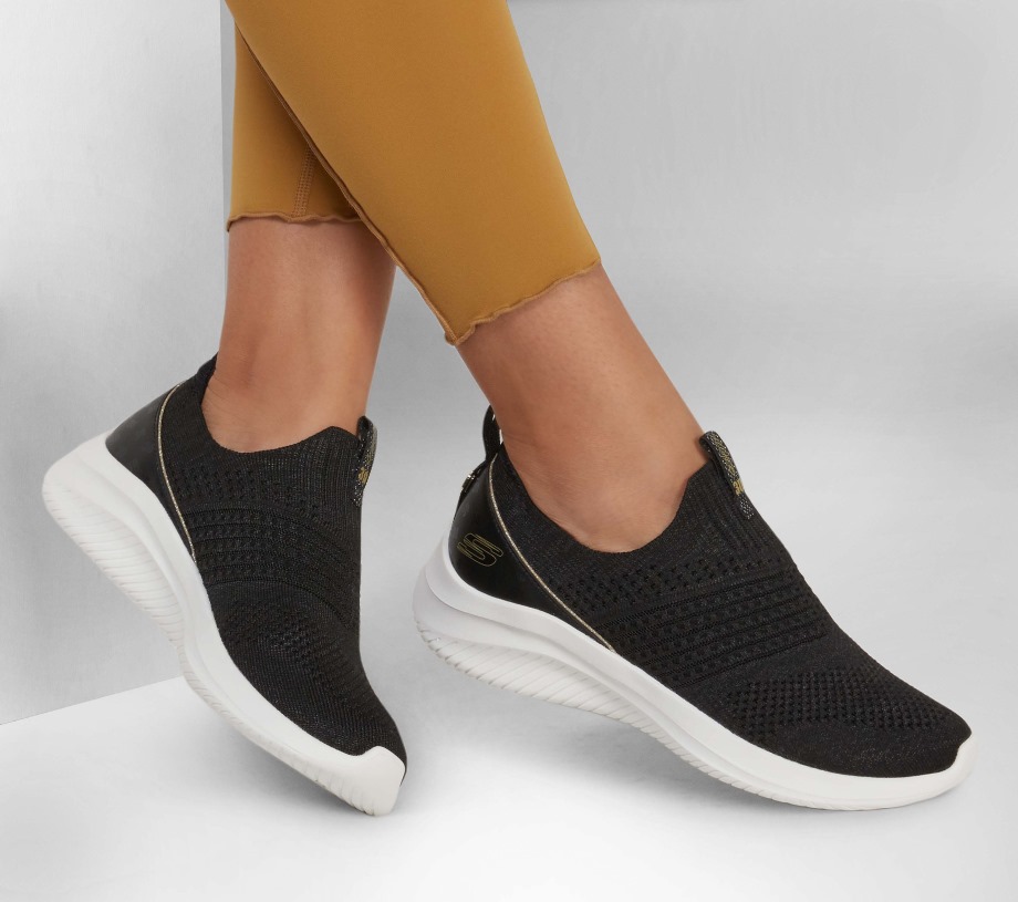 Ultra Flex 3.0 Many Thanks Black Gold Skechers