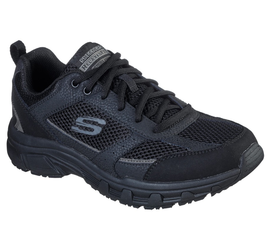 Relaxed Fit Oak Canyon Verketta Black Skechers