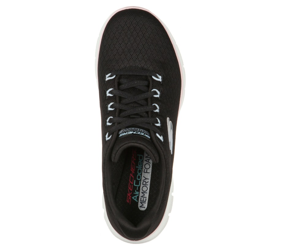 Skechers Flex Appeal 4.0 Coated Fidelity Black Pink