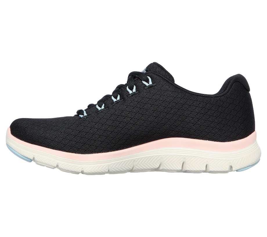 Skechers Flex Appeal 4.0 Coated Fidelity Black Pink