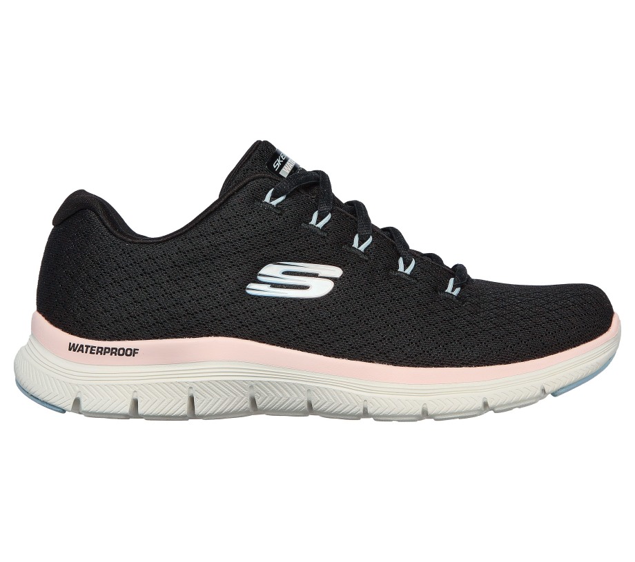 Skechers Flex Appeal 4.0 Coated Fidelity Black Pink