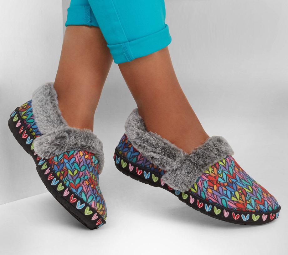 Skechers x JGoldcrown BOBS Too Cozy Love Renegade Black Multi