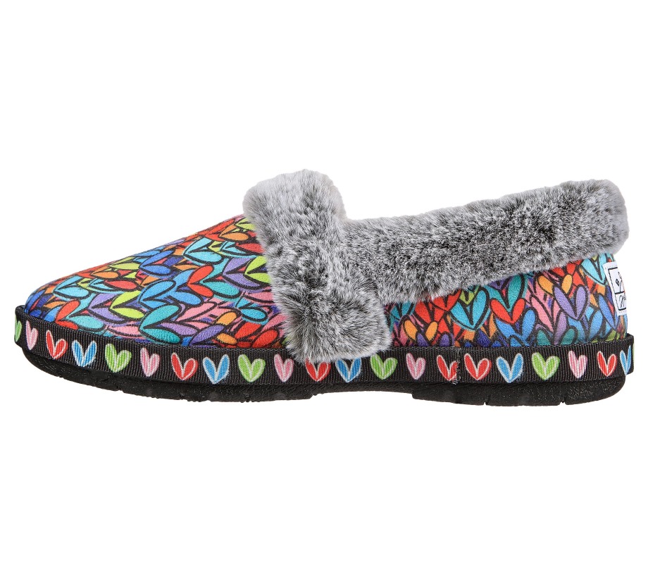 Skechers x JGoldcrown BOBS Too Cozy Love Renegade Black Multi
