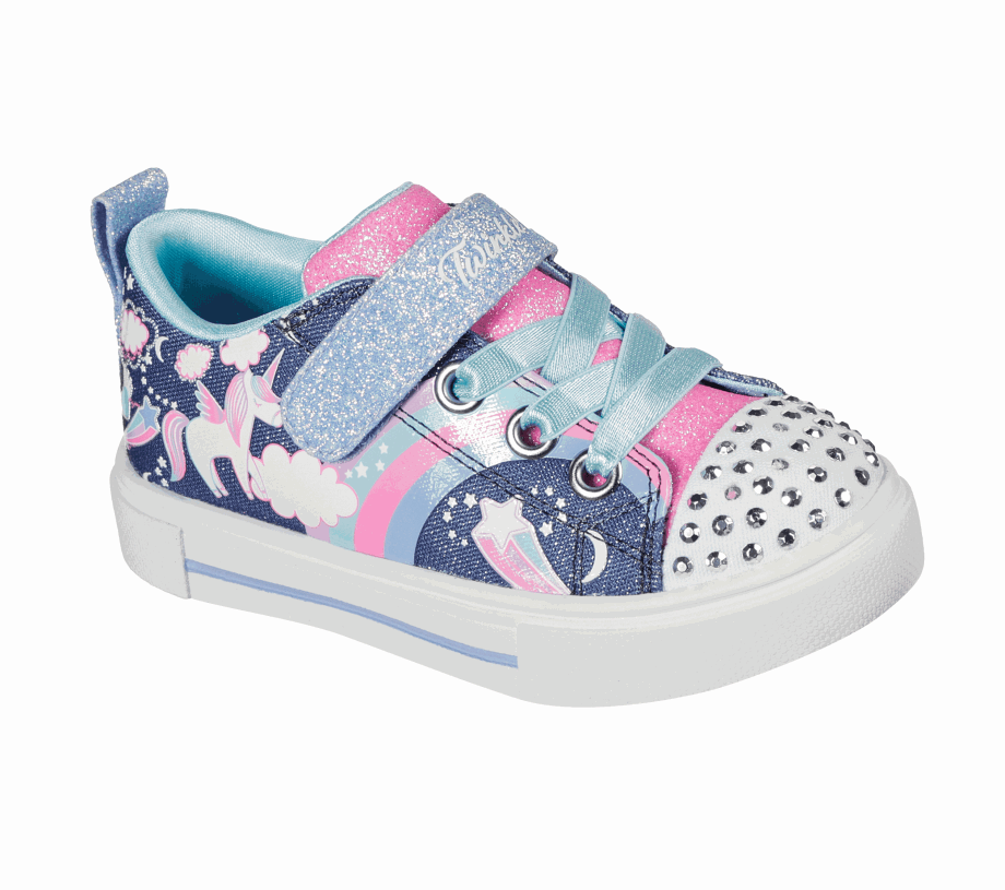 Twinkle Toes Twinkle Sparks Unicorn Charmed Navy Multi Skechers