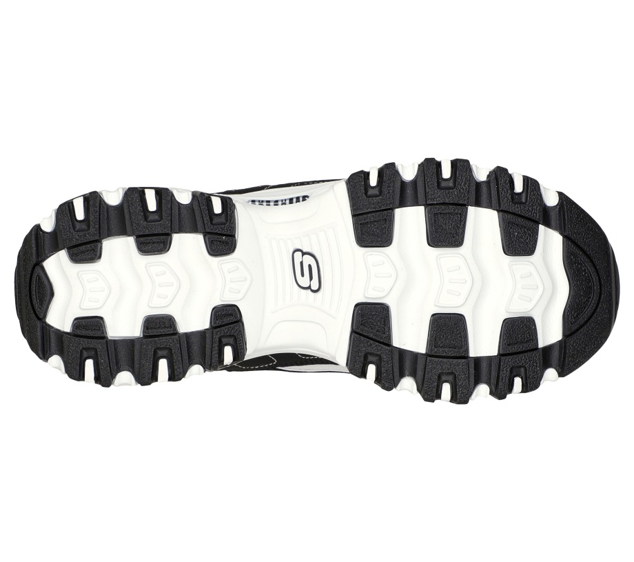 Skechers D'Lites Full Bliss Black White