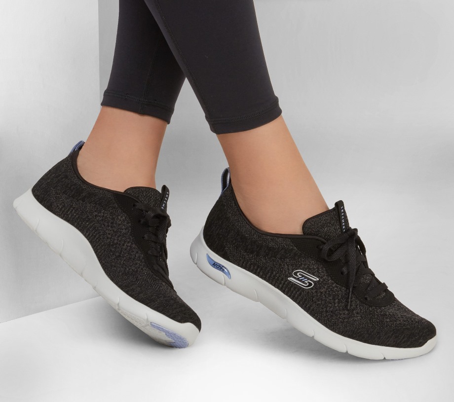 Skechers Arch Fit Refine Lavish Black White