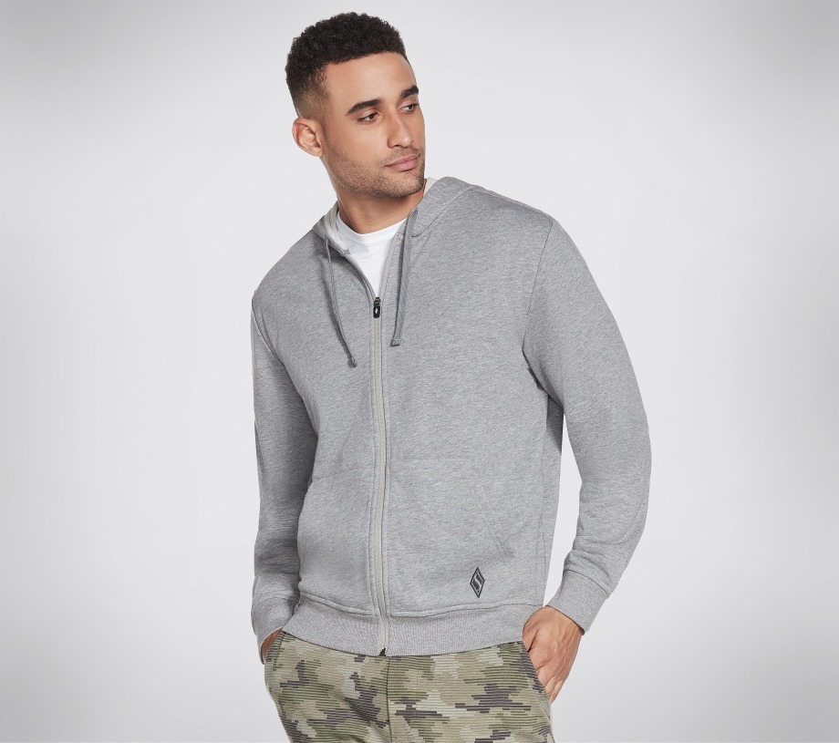 Apparel GOwalk Everywhere Full Zip Hoodie Skechers Light Gray