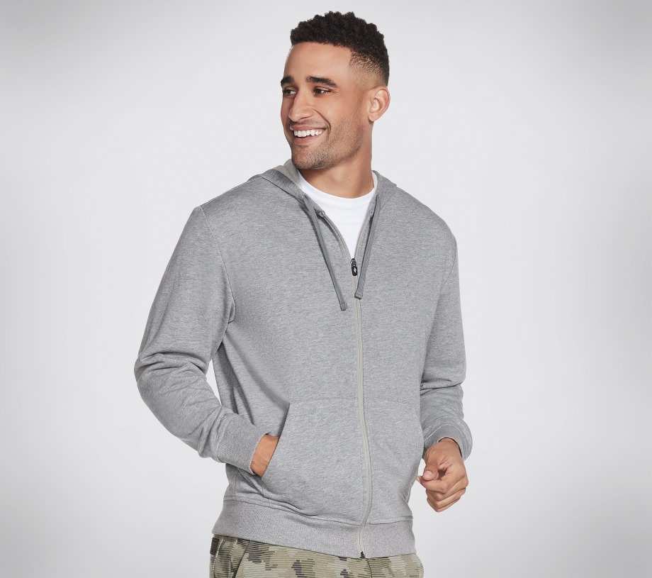 Apparel GOwalk Everywhere Full Zip Hoodie Skechers Light Gray