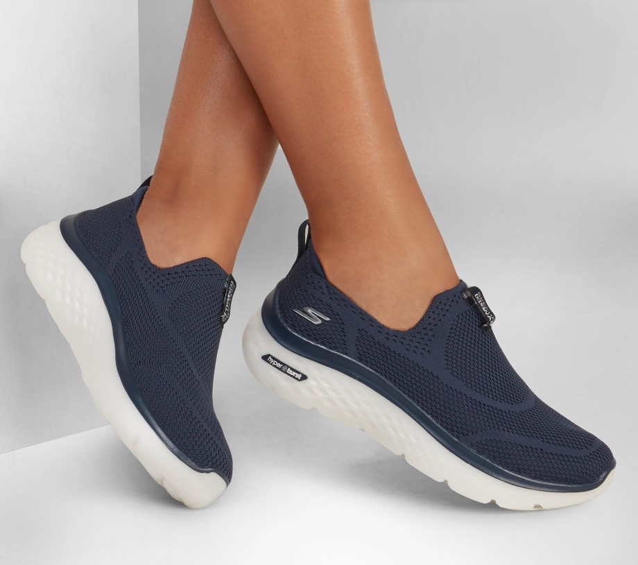 GOwalk Hyper Burst Solar Winds Skechers Navy White