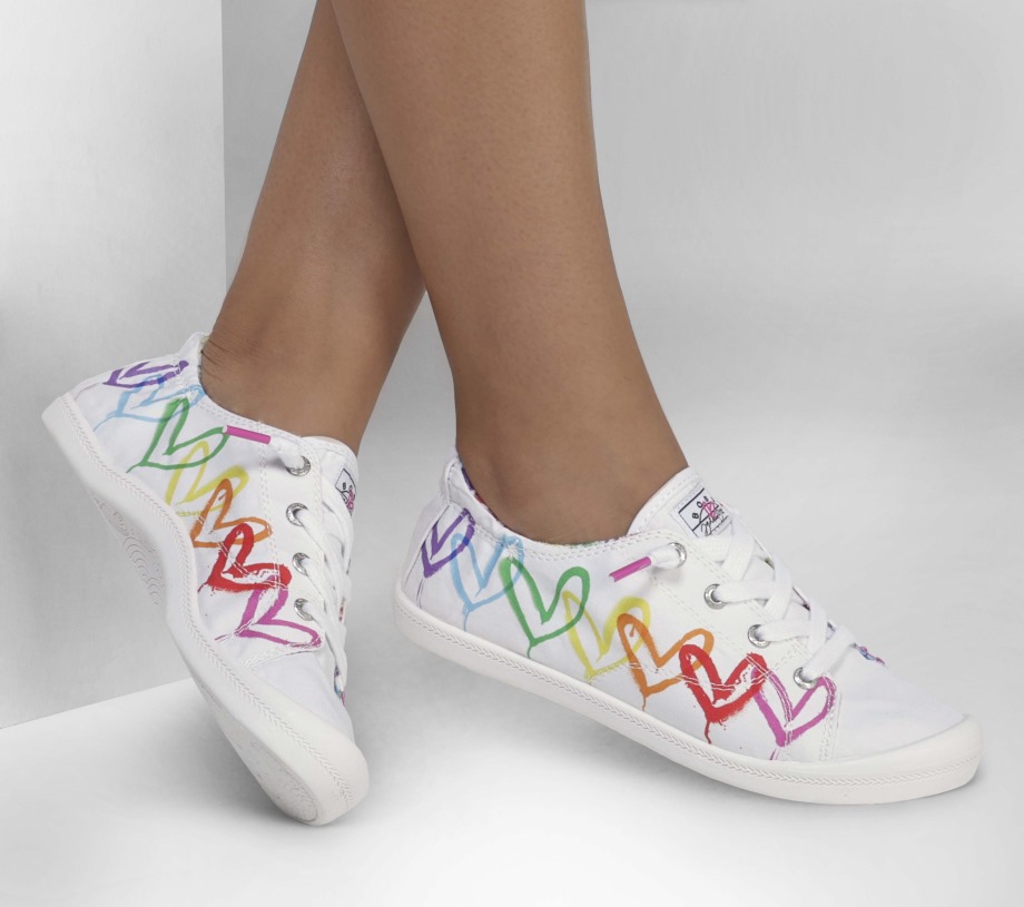 JGoldcrown Beach Bingo Luv Almighty White Multi Skechers