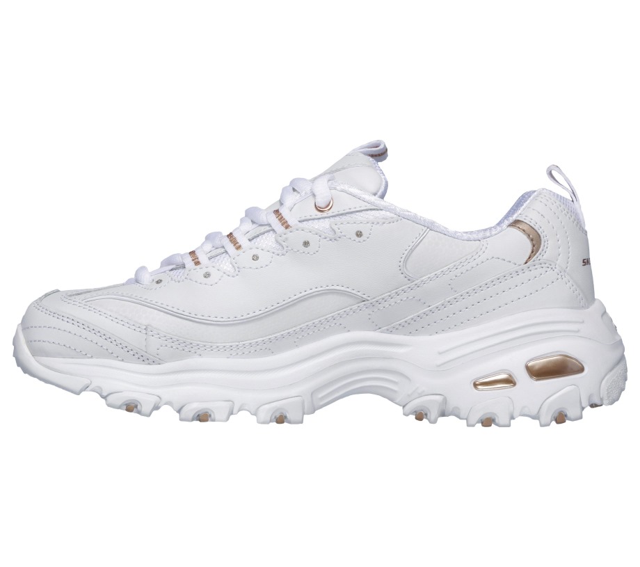 D'lites Fresh Start Skechers White Rose Gold