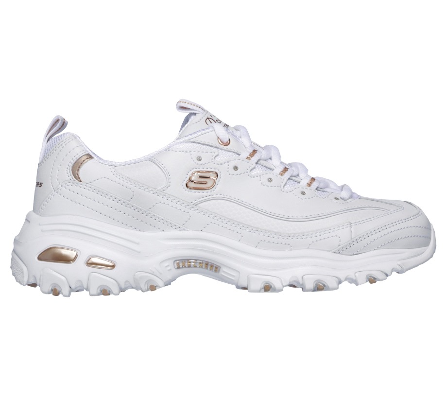 D'lites Fresh Start Skechers White Rose Gold