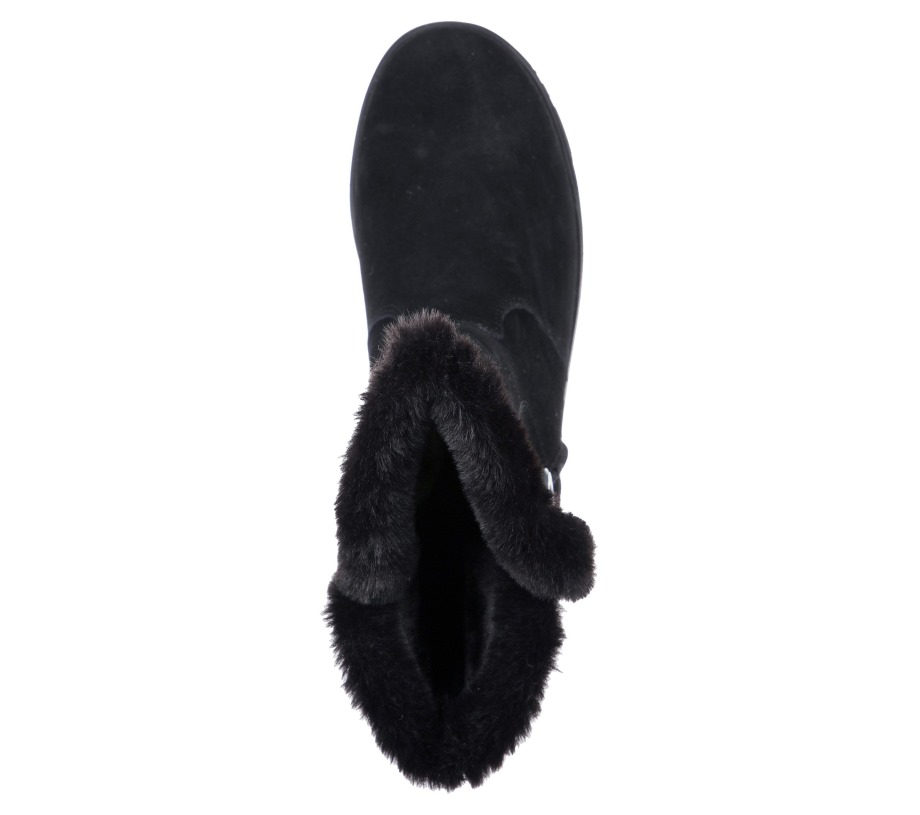 Keepsakes Wedge Cozy Peak Black Skechers