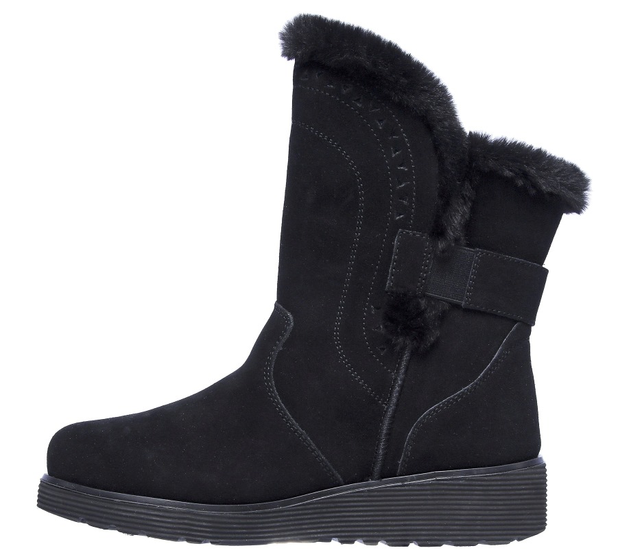 Keepsakes Wedge Cozy Peak Black Skechers