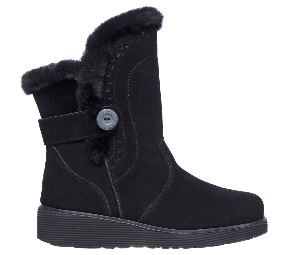 Keepsakes Wedge Cozy Peak Black Skechers