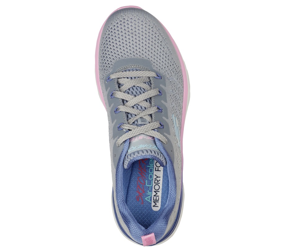 Glide-Step Sport New Wonder Skechers Gray Pink
