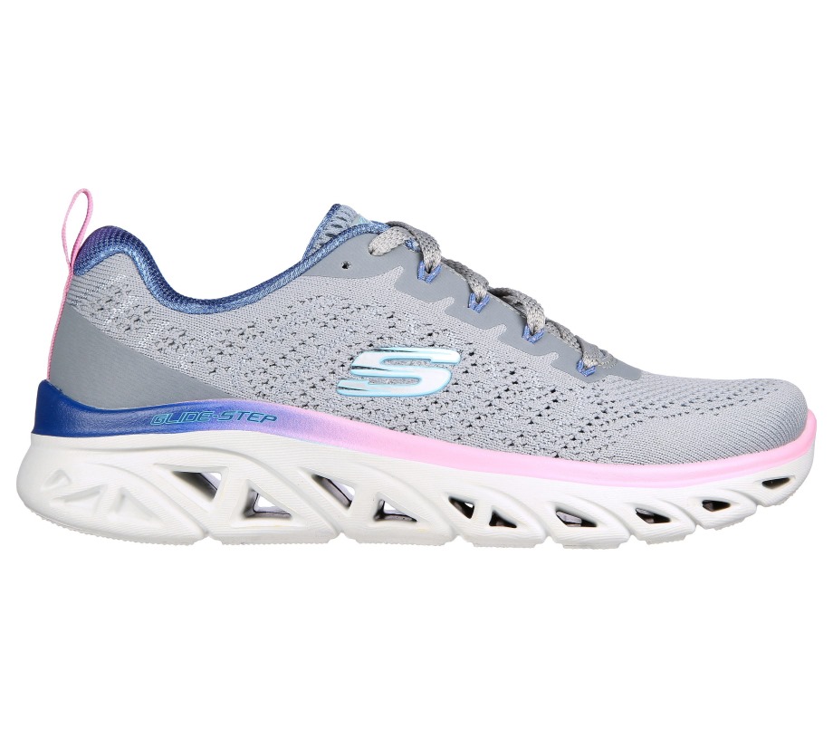 Glide-Step Sport New Wonder Skechers Gray Pink