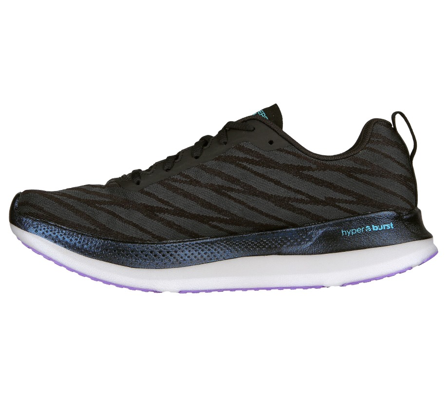 GO RUN Razor Excess 2 Black Purple Skechers