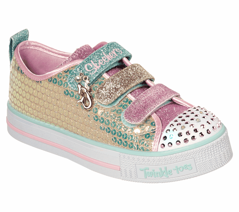 Twinkle Toes Twinkle Lite Mermaid Magic Skechers Gold Multi
