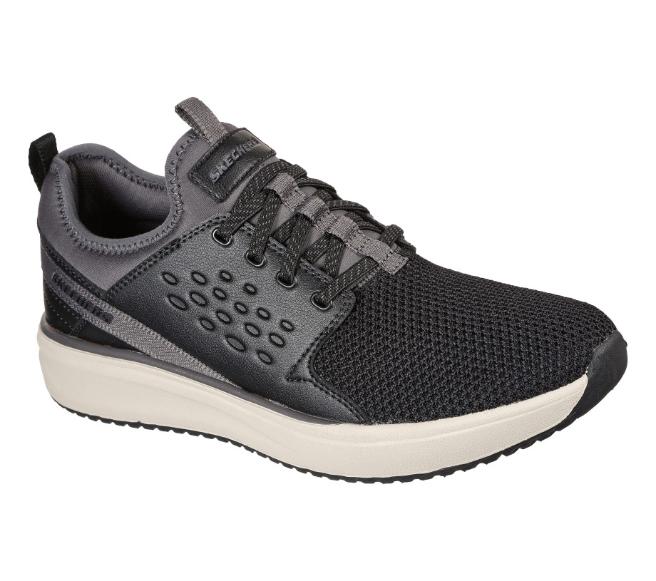 Skechers Relaxed Fit Crowder Colton Black Gray