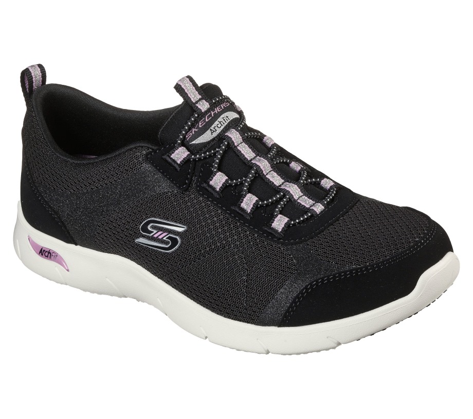 Arch Fit Refine Her Best Skechers Black Lavender