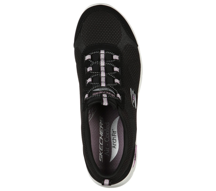 Arch Fit Refine Her Best Skechers Black Lavender