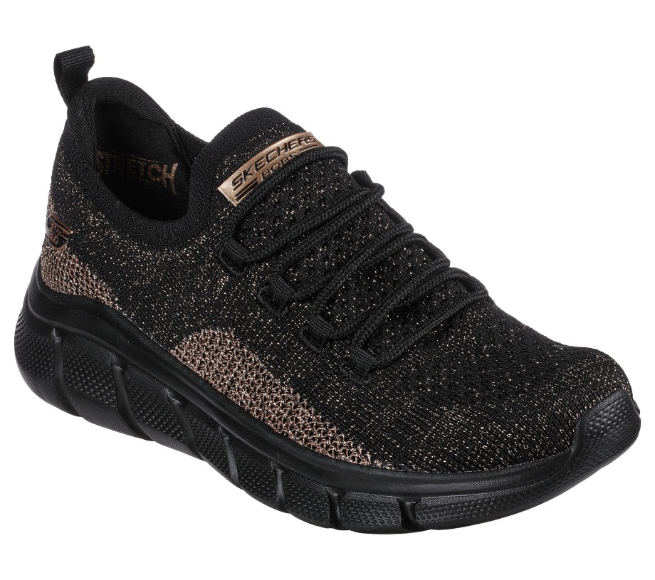 BOBS Sport B Flex Fall Sparks Skechers Black Gold