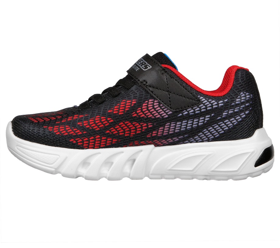 Flex-Glow Elite Vorlo Skechers Black Red Blue