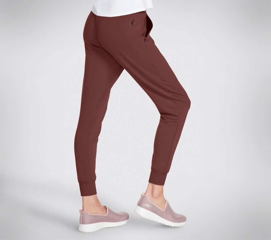 Skechers Apparel Restful Jogger Pant Burgundy Brown