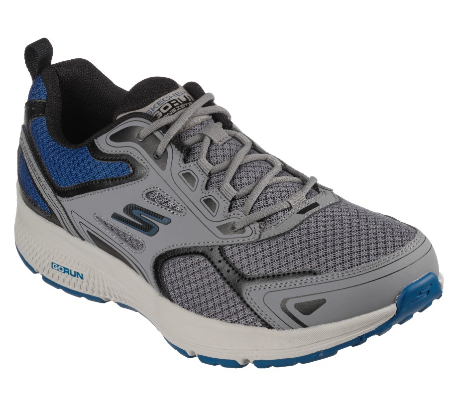 GOrun Consistent Vestige Gray Blue Skechers