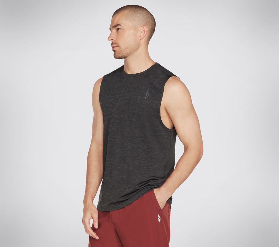 Apparel On the Road Muscle Tank Skechers Black Charcoal
