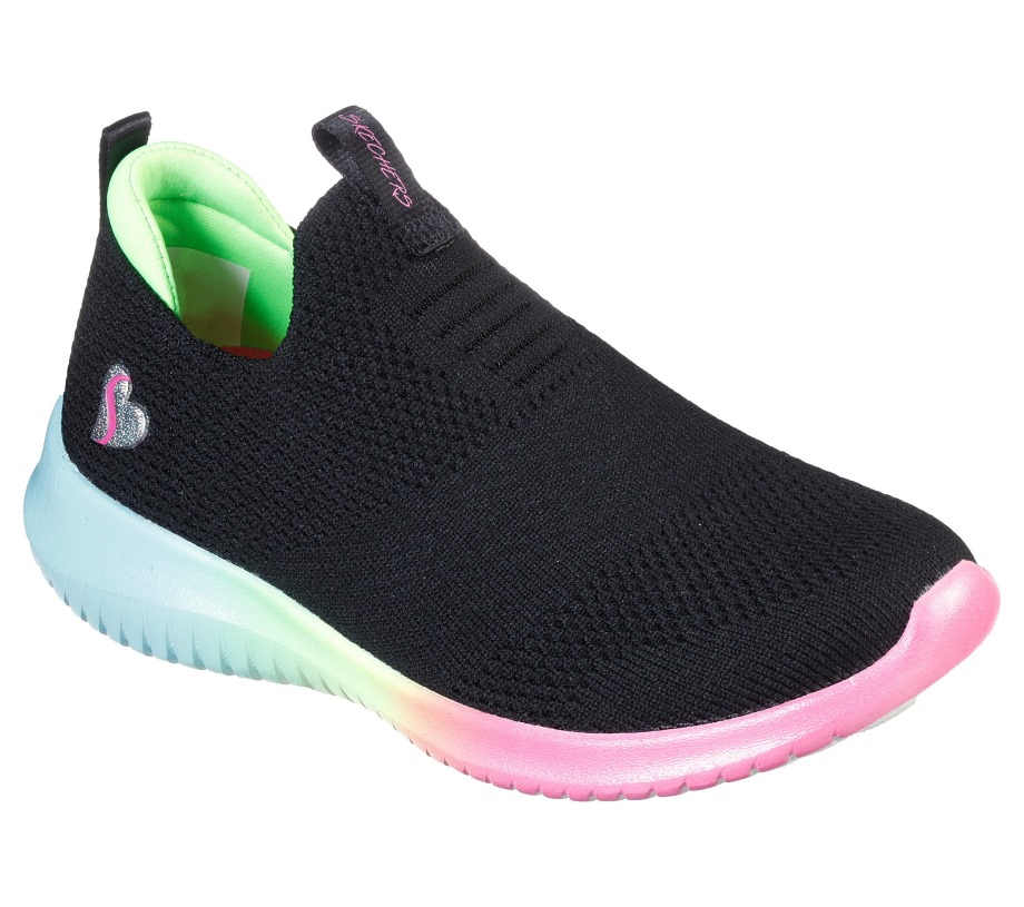 Ultra Flex Sherbet Step Skechers Black Multi