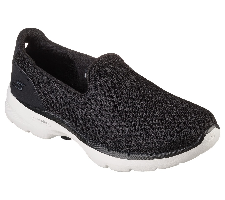 GOwalk 6 Big Splash Black White Skechers